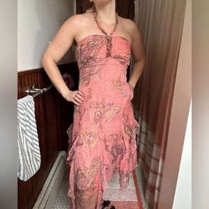 Mix it Y2K beaded halter dress